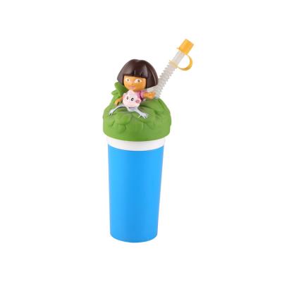 China Schoolbag Children Soft Drink Bottle Caps Head Custom Vinyl Toys 40*38*36cm for sale