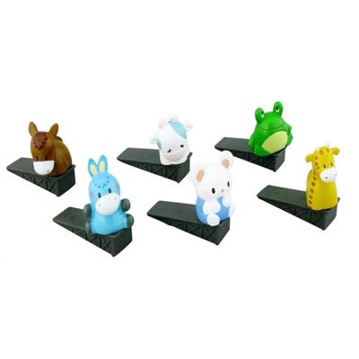 China DIY Painting Animal Soft Vinyl Toys Door Stopper 10*10*9cm Custom Design For Children for sale