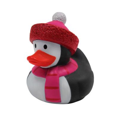 China Baby Plastic PVC Vinyl Christmas Bath Duck Floating Cute Christmas Gifts for sale