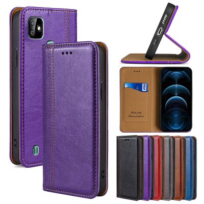 China Shockproof Flip Phone Cover For Itel A48 Infinix Hot10 Lite, Leather Wallet Phone Case For Spark 7 6 GO POP 5 Camon 17 15 Itel Vision 1 for sale