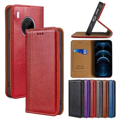 China Shockproof Leather Stand Phone Case For Huawei Y9A Y9 Y8 Y8S Y7 Y6 pro Y5 Prime II 2017 2018 2019 Wallet Cell Phone Cases; Customized for sale