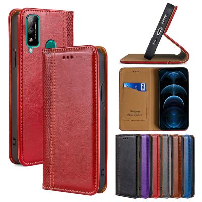 China Fashion Flip Leather Phone Cover For pro 6X 6A 5X 5C shockproof honor 9X lite 9A 8X 8A 7C 7A wallet mobile phone accessories for sale