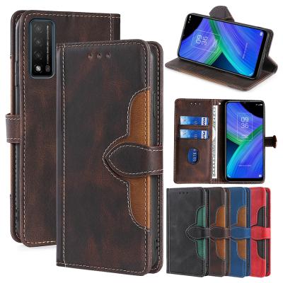 China Fashion Shockproof Wallet With Book Card Bag Type Back Cover For TCL 20 Se 20R 5G Bremen 20AX 5G Flip Phone Case for sale