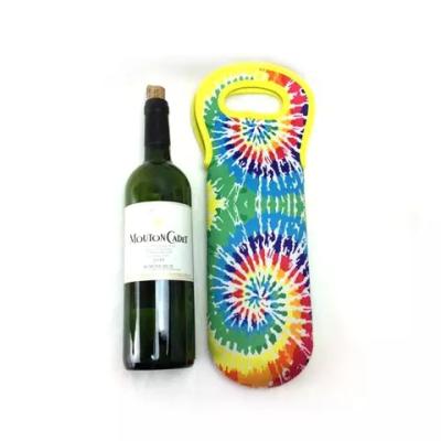 China Neoprene Insulated Portable Wine Beer Cooler Holder Bottle Sleeve Cover Bag EV08 for sale