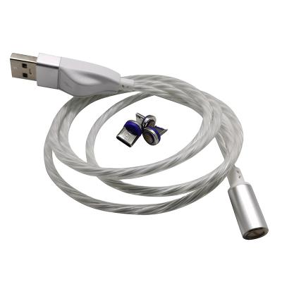 China Video Game Player 3A Fast Charge 3in1 Magnetic LED Cable For IOS/Andorid/Type C Devices for sale