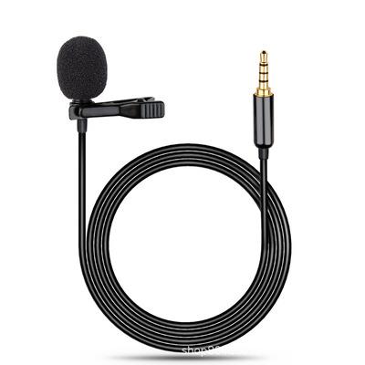 China Detachable Lapel Mini Lavalier Mic Microphone 3.5mm for Mobile Phone PC Recording CJA280 for sale