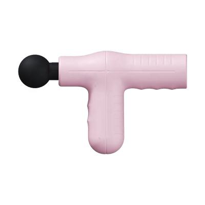 China Body Two Handle Mini Body Massage Gun In The Gun 7.4V HighTorque Current Cordless Motor Muscle Massage Gun Rechargeable for sale