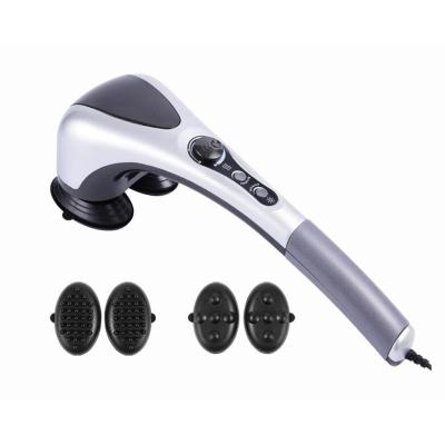 China Tssue Eco-friendly Deep Percussion Massager Handheld Hammer with Rotary Knob Control Dual Massage Heads for sale