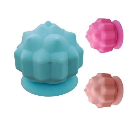 China 2022 New Eco-friendly hot tending deep tissue silicone massage ball suction cup triangle muscle massage ball muscles for sale