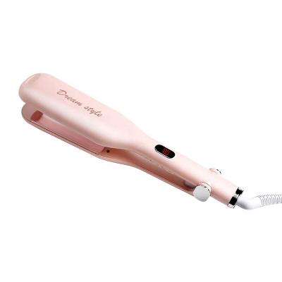 China Wave Hair Curling Wave Styles Two Barrel Deep Hair To Wave Iron And Curling Curler OEM Ceramic Coating Plate High Quality ABS for sale