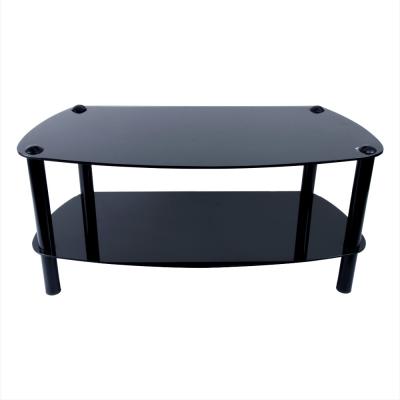 China Modern TV Stand Fashion Tempered Glass Corner TV Stand for sale