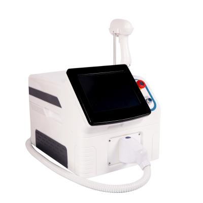 China Skin tightening 2 in 1 route home non portable dual handle 600w ice wavelength h6 755nm 808nm 1064nm diode laser hair removal machine for sale