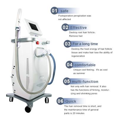 China ND vertical commercial multifunctional long pulse yag hair removal low price IPL bikini laser hair removal machine painless device for sale for sale