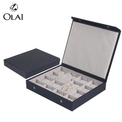 China Wholesale Leather and MOQ 1PC Black PU Jewelry Pendant Packaging Leather Box, Custom Wooden Pendant Storage Display Box Case for sale