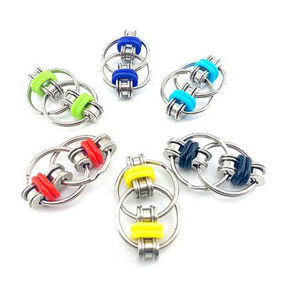 China Widely Used Wholesale Multi-Color Steel Gear Reducer Ring Flippy Ring Flippy Person Toy Bike Chain Chain For Adults And Teens for sale