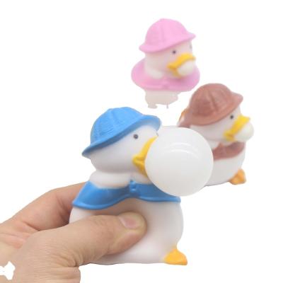 China Amazon 2022 Cute Cartoon Tender Toys Exhale Ball Decompression Squishy Squishy Squeezing Cute Cartoon Toy Spit Bubble for sale