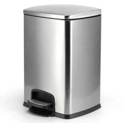 China New Design 20L Sustainable Fashion Trash Can Pedal Ninestars Stainless Steel for sale