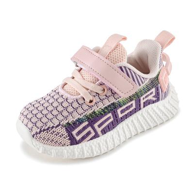 China Insulative Fly Breathable Functional Mesh Baby Girls Boys Infants Kids Shoes Toddler Weaving Soft Bottom Flat Shoe for sale