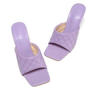 China Cushioning Women's Large Size Heel Squash Shoes Sandals Summer Fashion Women's Sandals Shaped High Heels Beautiful Like for sale