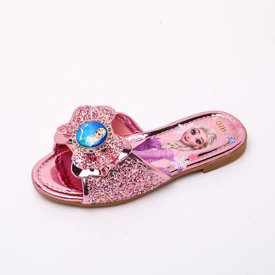 China Children's Slippers Princess Massage Girls Slippers Home Shoes Simple Indoor Outdoor Rhinestone Flat Shoes Lightweight Soft Bottom Shoes Cartoon for sale