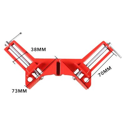 China Multifunctional Aluminum Alloy 4 Inch Corner Picture Frame Clip 90 Degree Bracket Woodworking DIY Tool Straight Flange 100mm Clamps for sale