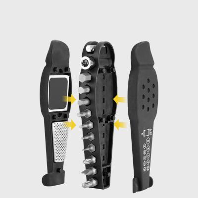 China Repair Multifunctional Portable Screw Tire Mountain Bike Tool Bicycle Combination Tool Kit Repair Kit with Tire Spoon Socket Wrench Hex for sale