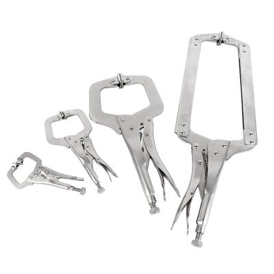 China As Follows Locking C Clamp Set Face Clamp CRV Heavy Duty Nickel Plated C-Clamps Welding Clamps Set for sale