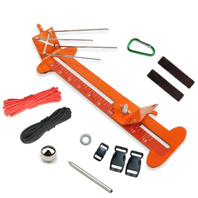 China Monkey Fist Jig Paracord Bracelet Jig Maker Kit Metal Jig Adjustable Length Weaving Tool Diy Craft Maker 4