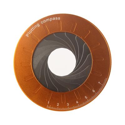 China Adjustable Metal Circle Maker Drawing Features Various Round Gauge Ruler Compass Circle Tracing Drawing Tool for sale