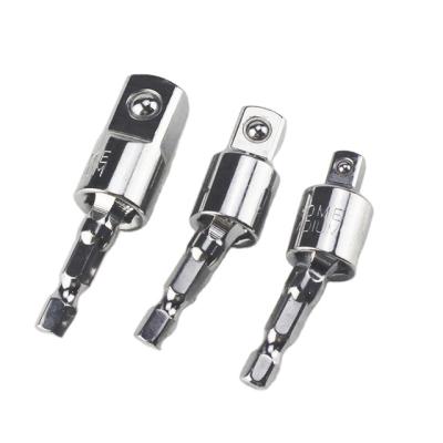 China 3Pcs/Set CR-V Drill Socket Adapter For Impact Driver With Hex Shank To Adjust Socket Drill Bit Rotary Extension for sale