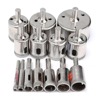 China Ceramic Tile Marble Glass 15pcs Diamond Coated Drill Bits Set 6mm-50mm Hole Saw For Ceramic Tile Marble Glass for sale