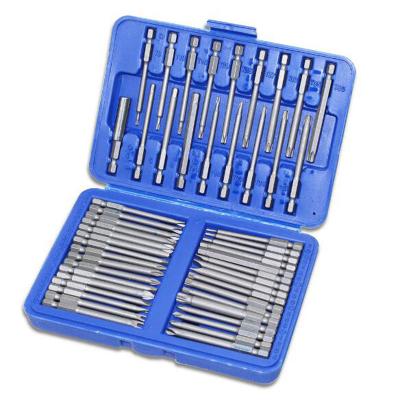 China 50Pcs Magnetic Screwdriver Bit Kit Security Head 1/4 Chrome Vanadium Tool Boxes Quick Release With Storage Case ALM001 for sale