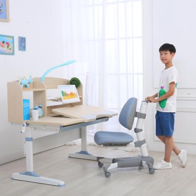 China GMYD F120 Child Study Furniture Modern Desk Kids Learning Ergonomic Design Adjustable Reading Table With Shelf for sale