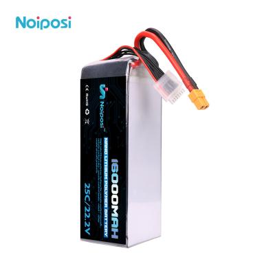 China Rechargeable Toys 16000mAh 20C Lipo Battery 6S 22.2V Li Polymer Battery For UAV Drone for sale