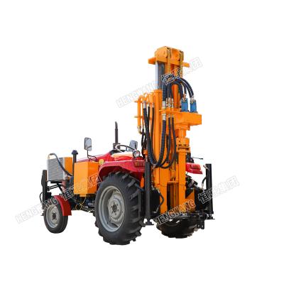 China Construction worksÂ   Hengwang TQZ200 Tractor Mounted Pneumatic Borehole Drilling Rig Price DTH Water Well Drilling Rig for sale