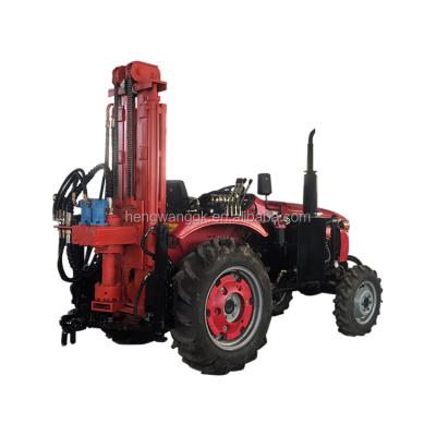 China Good Pneumatic Drill 100-200M HW Brand Pneumatic Water RC Drilling Rig Control DTH Tractor Drilling Rig Machine Price For Sale for sale