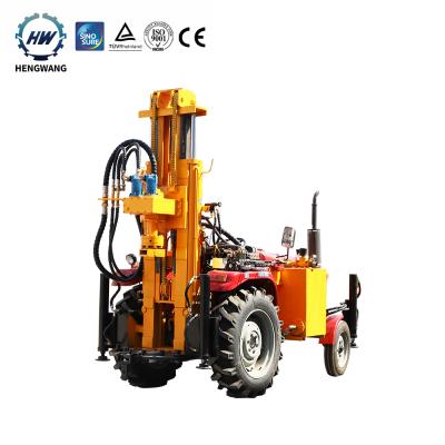 China Construction worksÂ   Pneumatic type water well drilling rig china, Hengwang TQZ-200 tractor hot sale for sale