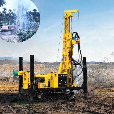 China Construction material stores crawler type water well equipment deep mine oil drilling rig for sale for sale