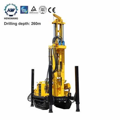 China Mountains HENGWANG 200m Crawler Type Borehole Water Well Drilling Rig for sale