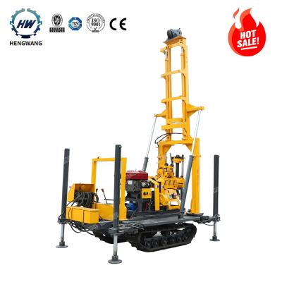 China Construction worksÂ   HW-230L CE certificated borehole water well drilling rig diesel rotary crawler hydraulic drilling rig for sale for sale