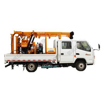 China Construction worksÂ   Hydraulic Water Well Drilling Rig With Automatic Telescopic Drilling Tower for sale