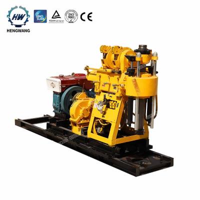 China Small Cheap Portable Hydraulic Rotary Diesel Farms Drilling Exploration Core Water Well Drilling Rig 200m for sale