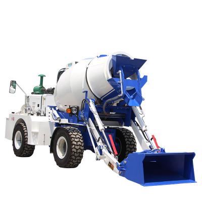 China Construction worksÂ   3 Cubic Meter Small Auto Feeding Self Loading Mobile Concrete Mixer Truck for sale