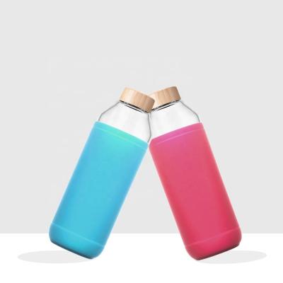 China New 20.29Oz / 600ml Sustainable Custom Berisware BPA Free Logo Factory Produced High Borosilicate Empty Glass Water Bottle for sale