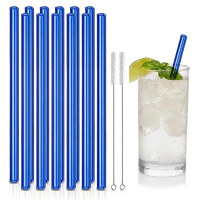 China Straw Set Colorful Straws For Reusable Berisware Glass Reusable Milk BPA Free Juice Drinks New Amazon Borosilicate Hot Sale Viable for sale