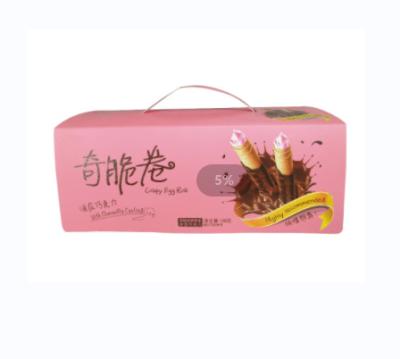 China Recyclable Portable support customized environmentally friendly materials corrugated carton cake paper box for sale