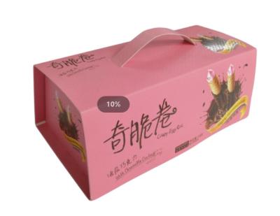 China Recyclable Disposable dessert container custom kraft donut dessert sweet paper box for sale