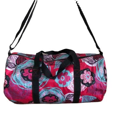 China Floral Vintage Ripstop Tote Bag Duffel Bag With Heat Sublimation Printing For Women for sale