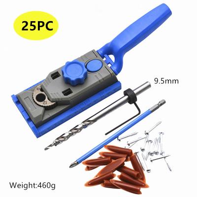 China Wood Drilling 2 in 1 Oblique Woodworking Hole Marker Drilling Positioner with Graticule Marker Woodworker Plate Connector Punch Positioner for sale