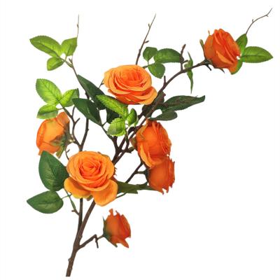 China High Quality Durable New Design Bouquet Artificial Flowers Silk Flowers On Hot Sale Wedding Home Decorative Flower Rose for sale